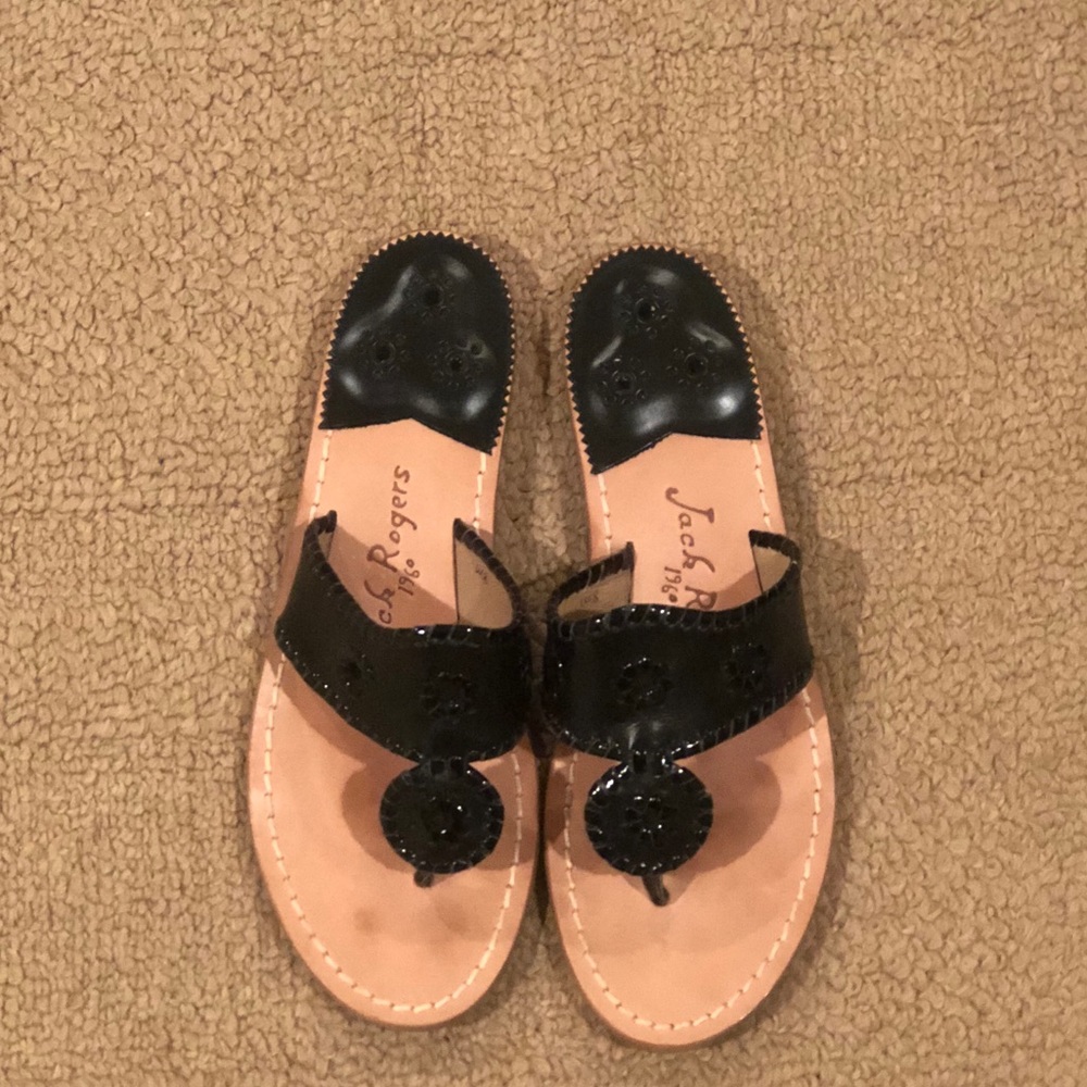 Jack Rogers Black Sandals